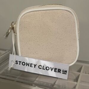Stoney Clover Cream Canvas & Nylon Mini Pouch Bag